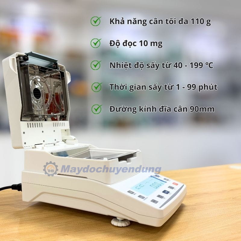 Cân sấy ẩm XY-110MW sấy nhanh, phân tích độ ẩm chính xác