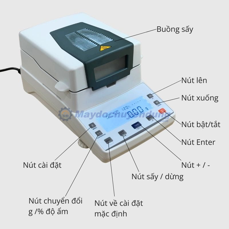 Cấu tạo của cân phân tích ẩm XY-110MW