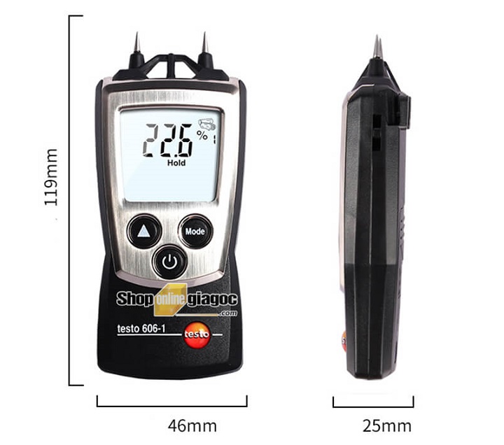 Máy đo độ ẩm Testo 606-2 chắc chắn, tuổi thọ cao Máy đo độ ẩm Testo 606-2 chắc chắn, tuổi thọ cao