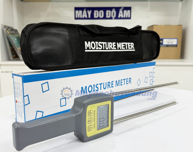 Bộ sản phẩm máy đo độ ẩm nông sản, ngũ cốc TK25G