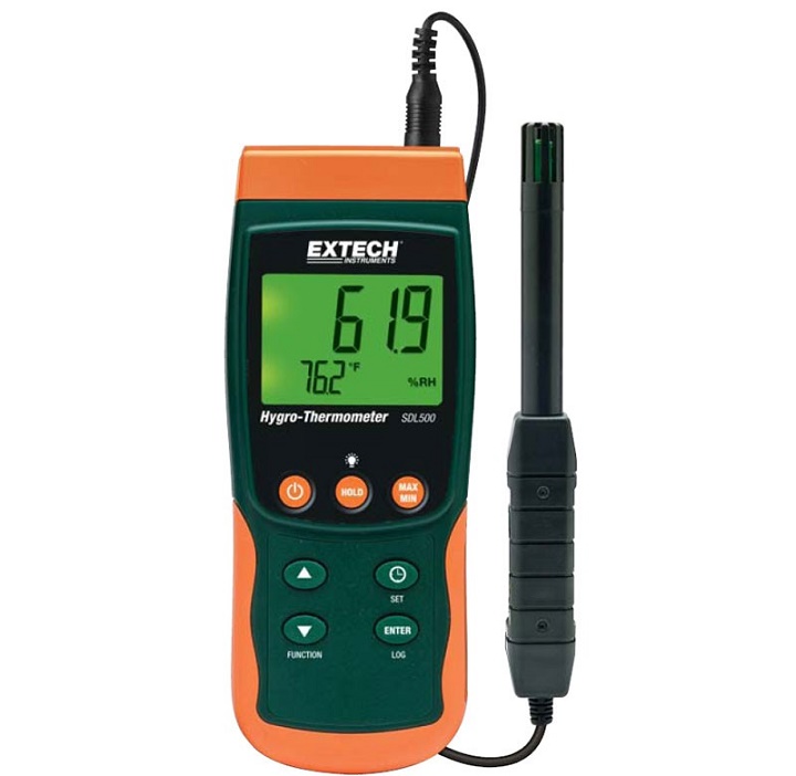 Thiết kế máy ghi dữ liệu nhiệt độ độ ẩm Extech SDL500 chắc chắn, tuổi thọ cao