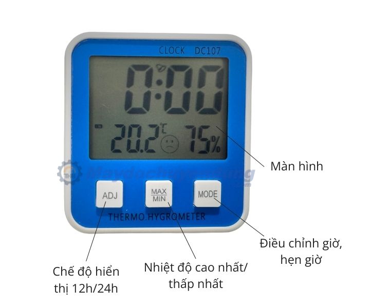 Thiết kế nhỏ gọn, tiện lợi của DC-107