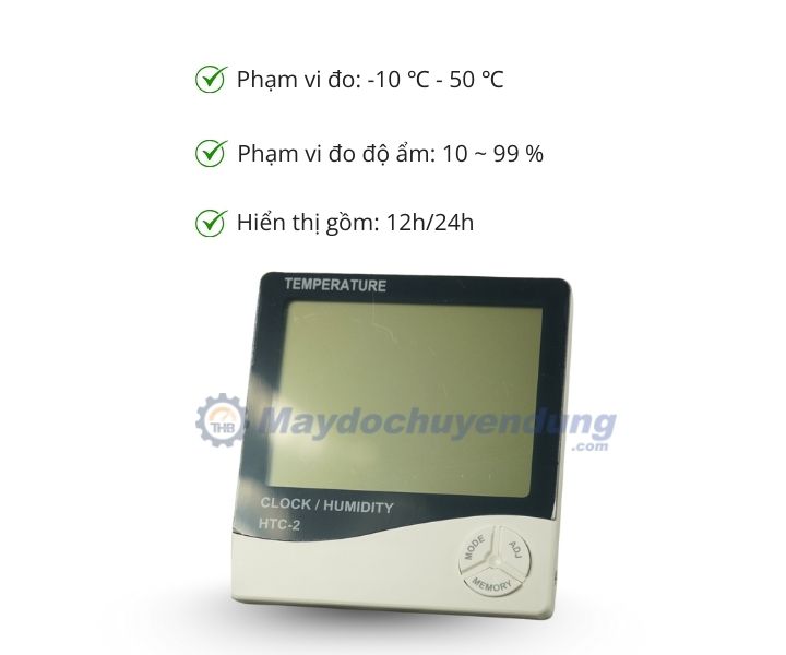 Tính năng nổi bật của nhiệt ẩm kế HTC-2