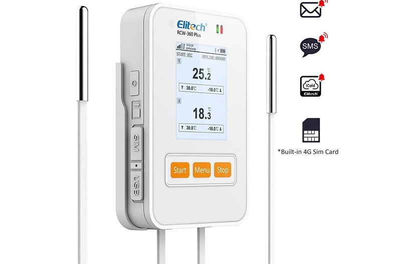 Nhiệt ẩm kế tự ghi Elitech RCW-360 Plus 4G có thiết kế nhỏ gọn, dễ dàng cài đặt