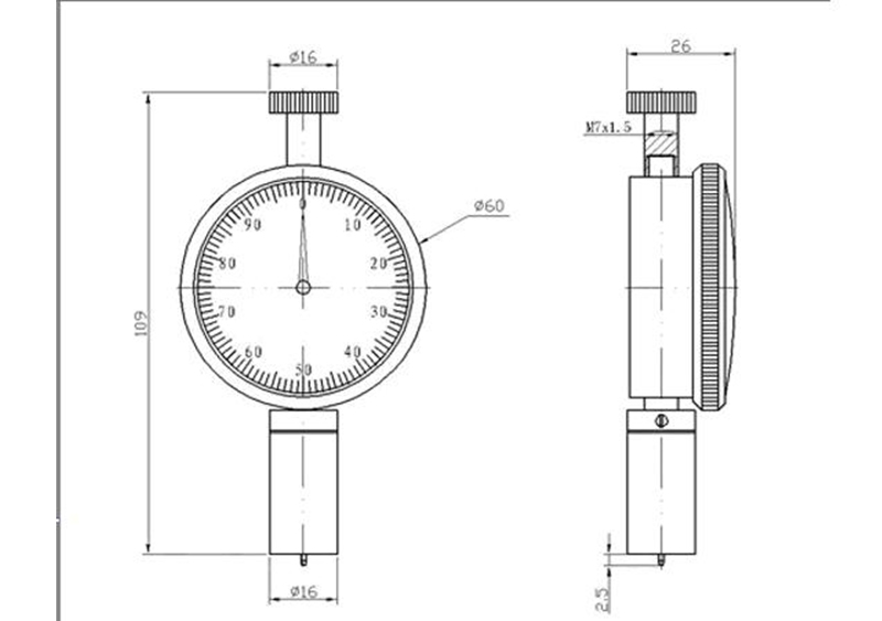 Máy đo độ cứng Shore Huatec LX-D-2