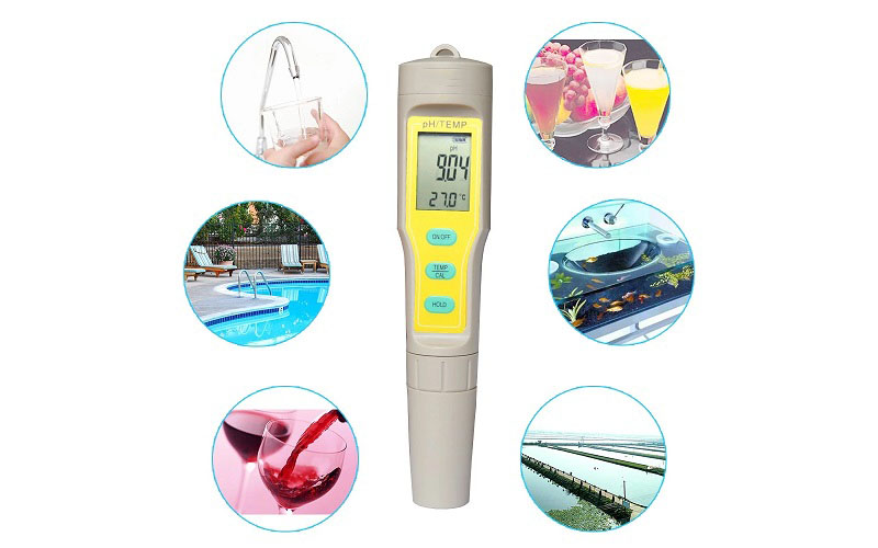 Total Meter P-3 đo độ pH và nhiệt độ với độ chính xác cao 