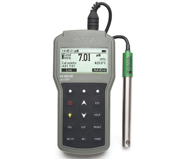 Máy đo pH/ORP/Nhiệt độ cao cấp Hanna HI98190