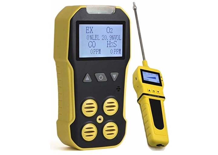 Thiết kế máy đo đa khí H2S, O2, CO, LEL có tích hợp bơm hút BH-4A/Pump nhỏ gọn, linh hoạt