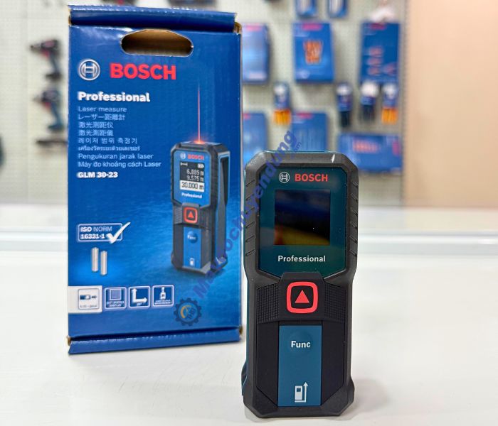 Máy đo khoảng cách laser Bosch GLM 30-23 có phạm vi đo tới 30m