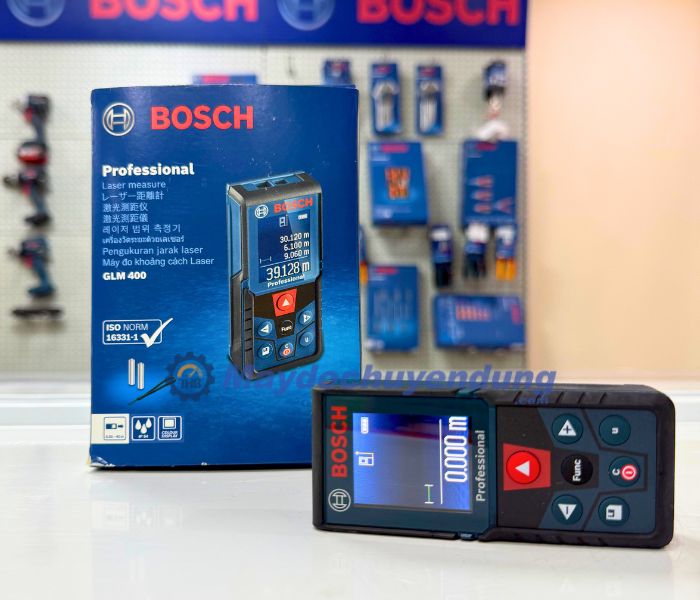 Bosch GLM 400 có thiết kế nhỏ gọn, chắc chắn