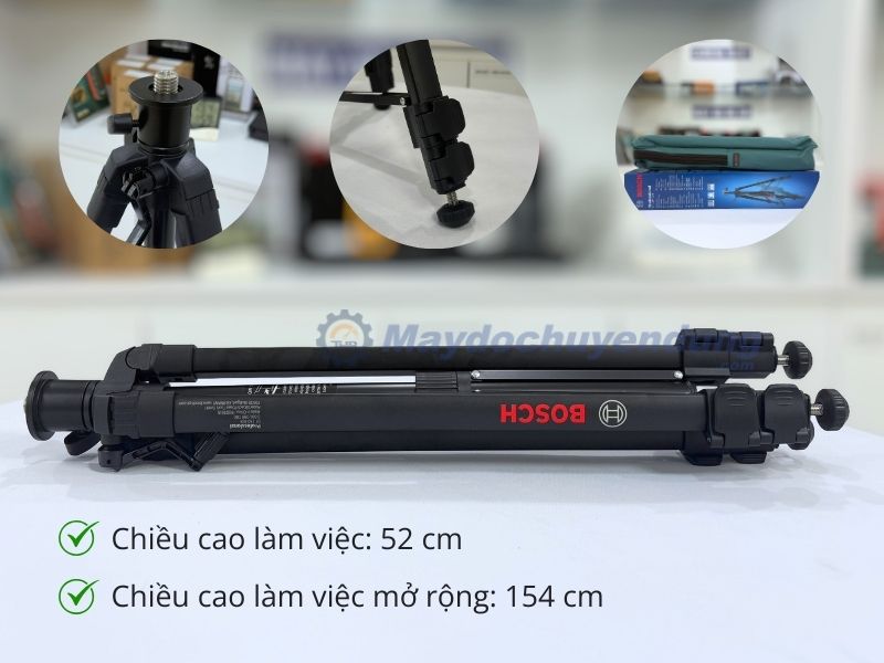 Đặc điểm nổi bật của chân BT 150 58 inch Bosch