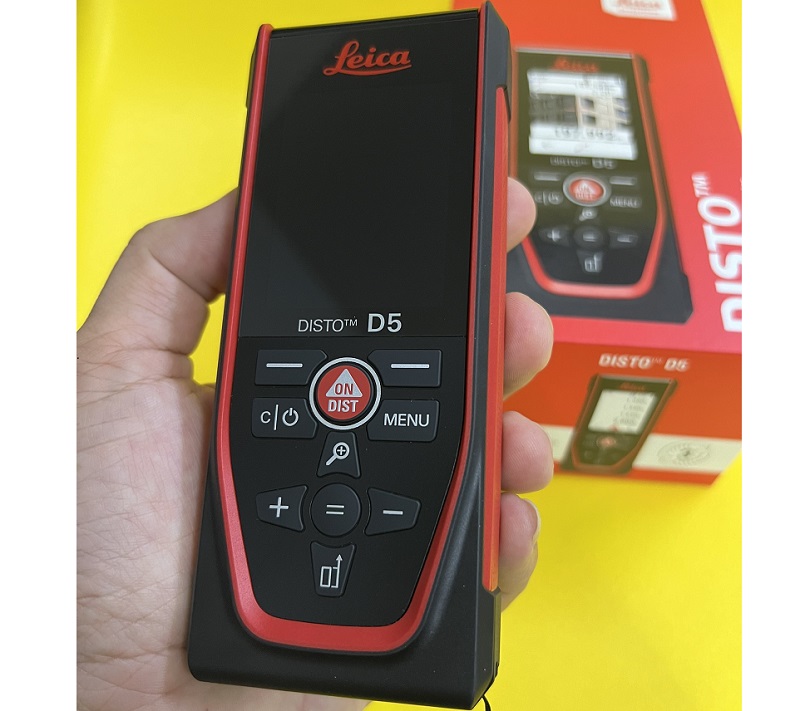 Thiết kế máy đo khoảng cách laser Leica Disto D5 200m hiện đại, nhỏ gọn, bền chắc