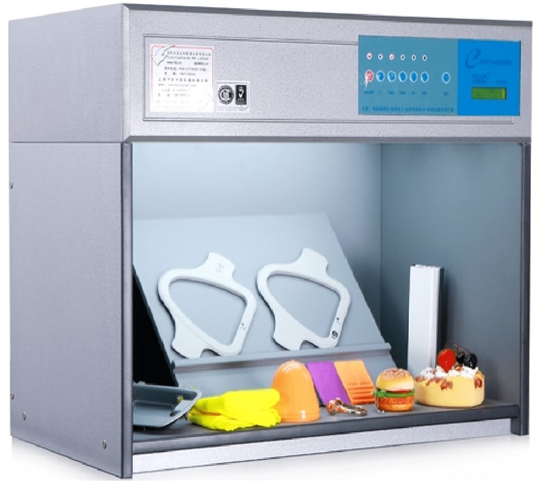 Tủ so màu tạo ánh sáng tự nhiên, ánh sáng mô phỏng khi kiểm tra màu sắc của vật