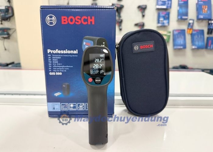 Máy đo nhiệt độ hồng ngoại Bosch GIS 500 nhỏ gọn, dễ sử dụng