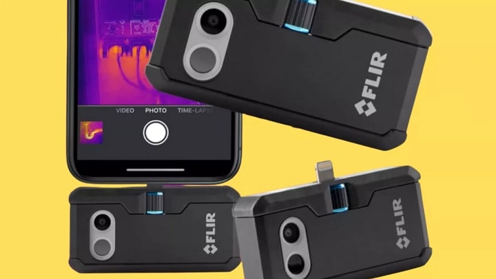 FLIR ONE Pro nhỏ gọn kết nối với điện thoại IOS