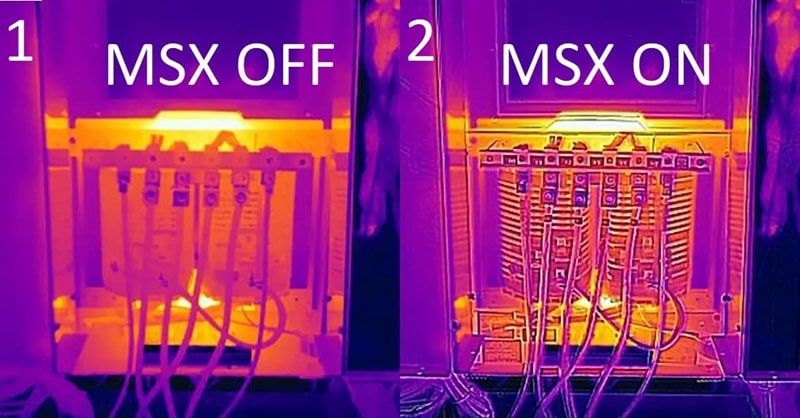 Công nghệ ảnh nghiệt MSX hiển thị các chi tiết ảnh nhiệt trực quan