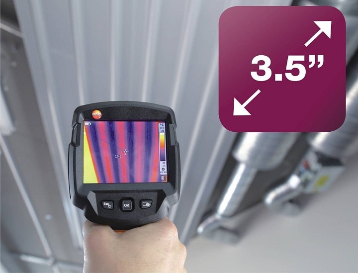 Màn hình Testo 870-2 rộng, chất lượng ảnh nhiệt rõ nét Màn hình Testo 870-2 rộng, chất lượng ảnh nhiệt rõ nét