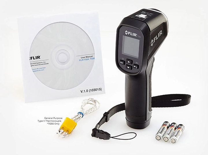 Bộ sản phẩm nhiệt kế hồng ngoại Flir TG54