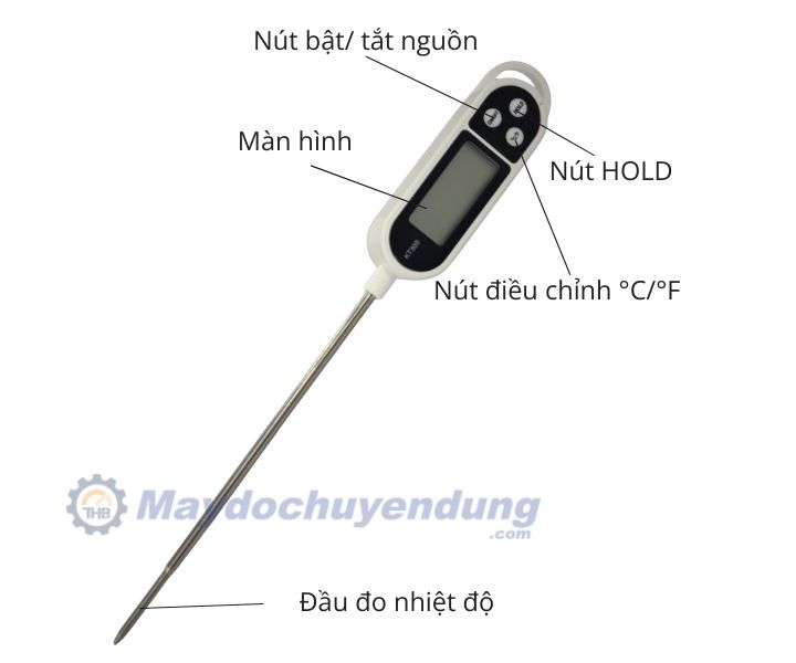 Thiết kế nhỏ gọn, tiện lợi của que đo nhiệt độ KT300