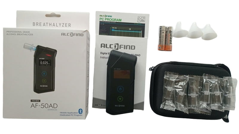 Alcofind AF-50AD được trang bị đầy đủ các phụ kiện chuyên dụng