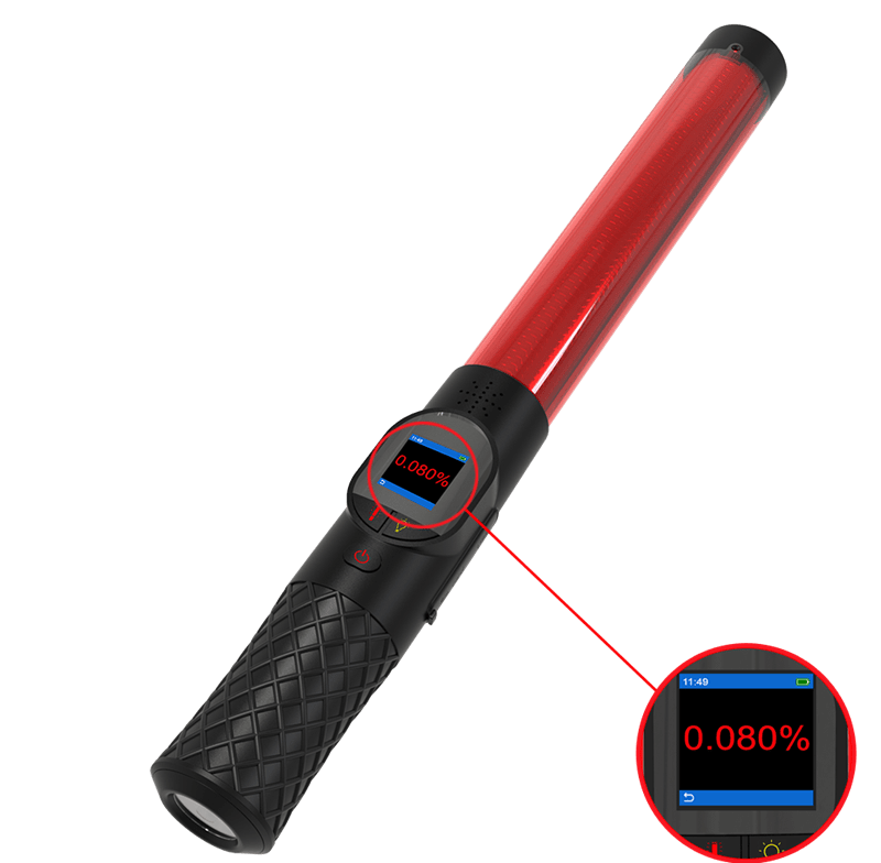 Máy đo nồng độ cồn Alcovisor AlcoTorchV8 đo chính xác, có đèn nháy đỏ cảnh báo Máy đo nồng độ cồn Alcovisor AlcoTorchV8 đo chính xác, có đèn nháy đỏ cảnh báo