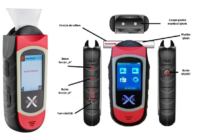 Máy đo nồng độ cồn Alcovisor MarkX tuổi thọ cao, dễ sử dụng