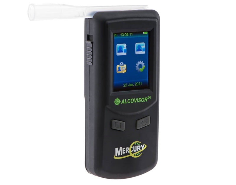 Máy đo nồng độ cồn Alcovisor Mercury chắc chắn, màn hình cảm ứng Máy đo nồng độ cồn Alcovisor Mercury chắc chắn, màn hình cảm ứng