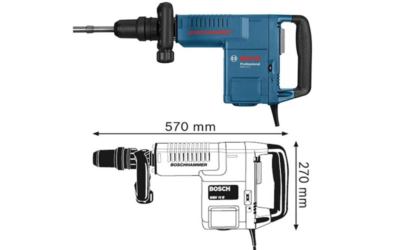 Máy đục phá bê tông Bosch GSH 11 E Máy đục phá bê tông Bosch GSH 11 E