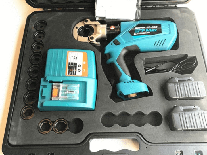 Bộ sản phẩm kìm ép cos thuỷ lực dùng pin Zupper ED-300