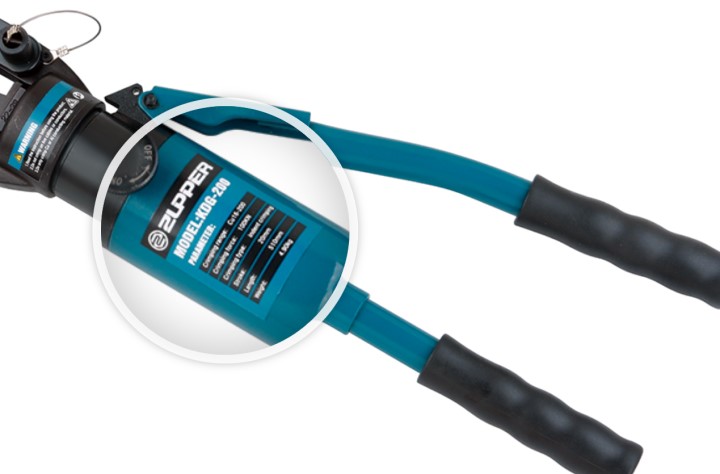 ZUPPER KDG-200 có các thông số được ghi rõ dàng ở trên thân máy