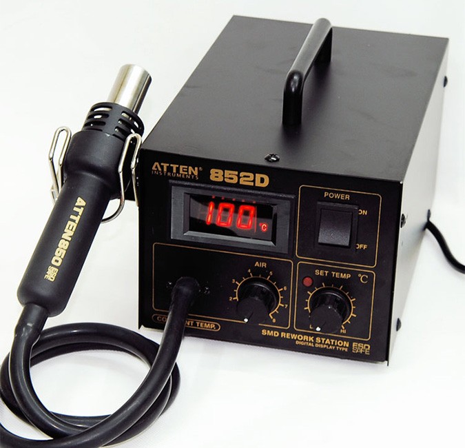 Máy hàn khí nóng Atten AT852D (loại bơm màng) Máy hàn khí nóng Atten AT852D (loại bơm màng)