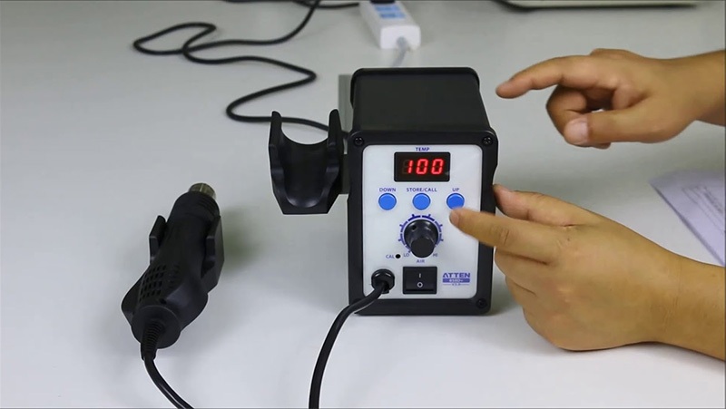 Máy hàn khí nóng Atten AT858D+ Máy hàn khí nóng Atten AT858D+