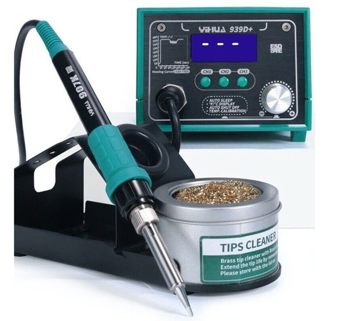 Máy hàn chỉnh nhiệt Yihua 939D+ nhỏ gọn, tay hàn chắc chắn Máy hàn chỉnh nhiệt Yihua 939D+ nhỏ gọn, tay hàn chắc chắn