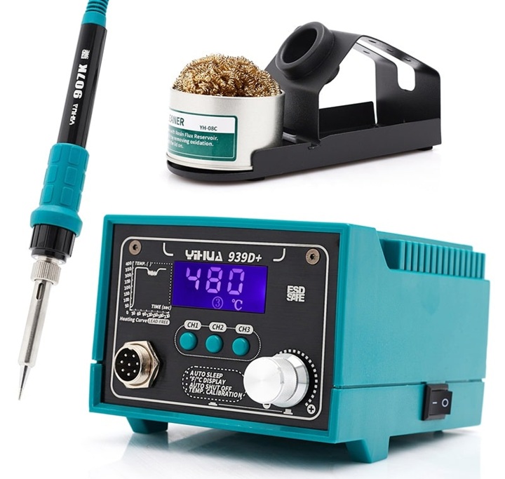 Máy hàn chỉnh nhiệt Yihua 939D+ hàn tốt, công suất 75W mạnh mẽ Máy hàn chỉnh nhiệt Yihua 939D+ hàn tốt, công suất 75W mạnh mẽ