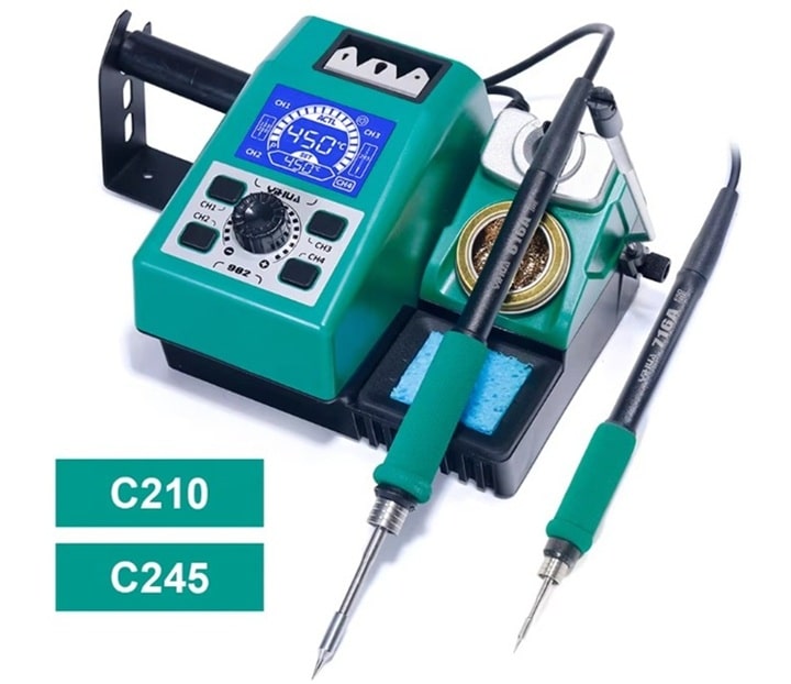 Máy hàn chỉnh nhệt Yihua 982 đi kèm bới tay hàn C210 và C245