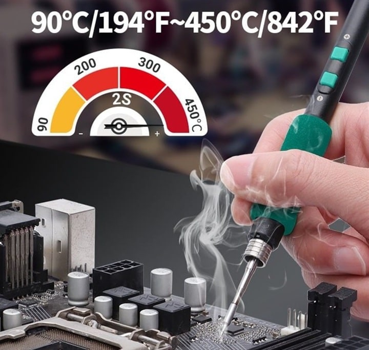 Máy hàn nhiệt độ cao Yihua 982-V C210 điều chỉnh nhiệt mức 450 độ Máy hàn nhiệt độ cao Yihua 982-V C210 điều chỉnh nhiệt mức 450 độ