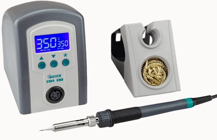 Máy hàn thiếc Quick 3104 nhỏ nhẹ, dễ sử dụng