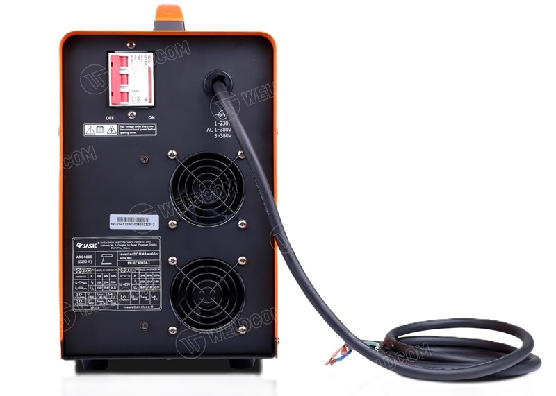 Mặt sau của máy hàn que Jasic ARC400D Z290 II