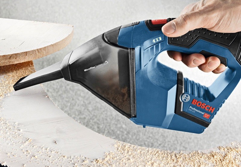 Đặc điểm của sản phẩm máy hút bụi dùng pin Bosch GAS 12V-LI SET