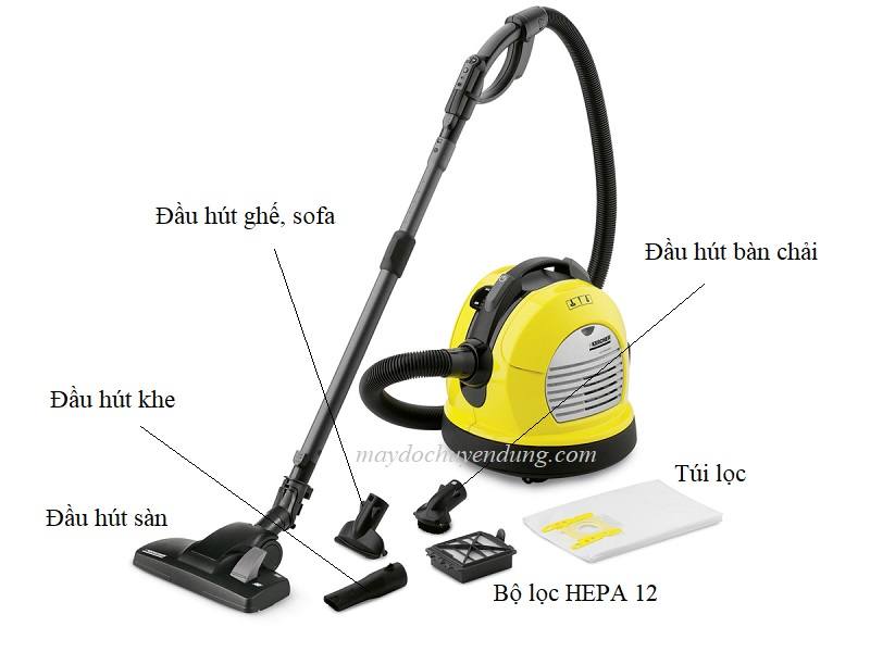 Trọn bộ máy hút bụi Karcher VC 6 Trọn bộ máy hút bụi Karcher VC 6
