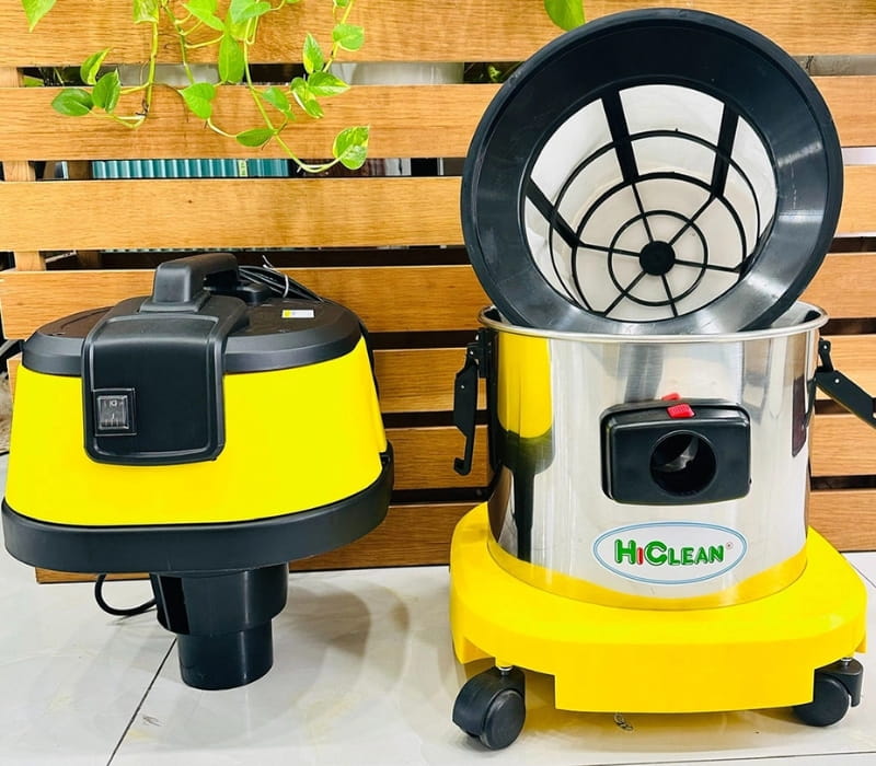 HiClean HC15A có khả năng hút sạch cả bụi khô và bụi ướt một cách nhanh chóng