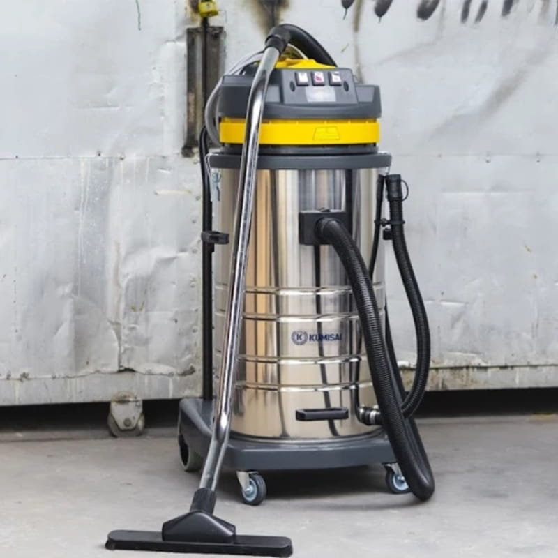 Máy hút bụi công nghiệp Kumisai KMS80A nhỏ gọn, di chuyển dễ dàng 