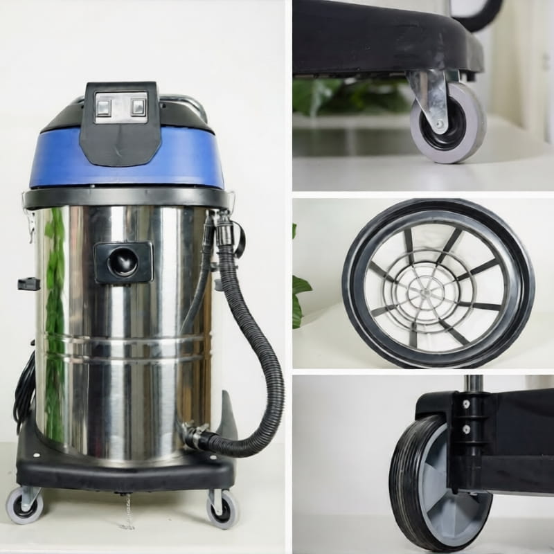 CleproX X-2/70 sở hữu 4 bánh xe linh hoạt để di chuyển dễ dàng