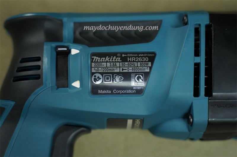 Thông số kỹ thuật máy khoan bê tông Makita HR2630