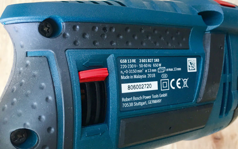 Nút đảo chiều của máy khoan Bosch GSB 13Re chính hãng Nút đảo chiều của máy khoan Bosch GSB 13Re chính hãng