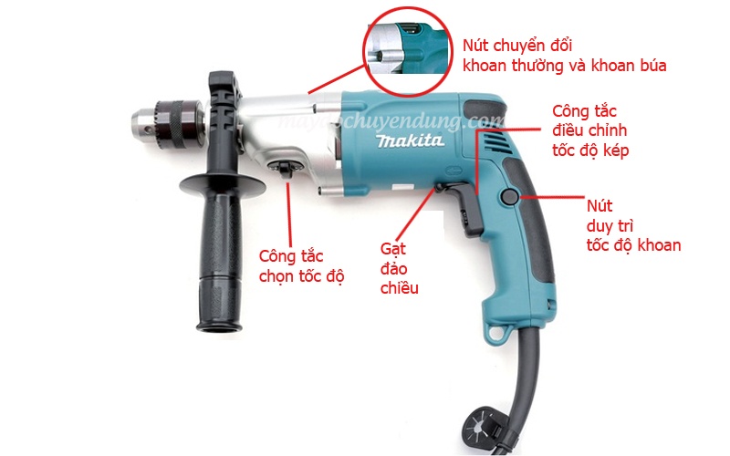 Máy khoan 2 tốc độ Makita HP2050 Máy khoan 2 tốc độ Makita HP2050
