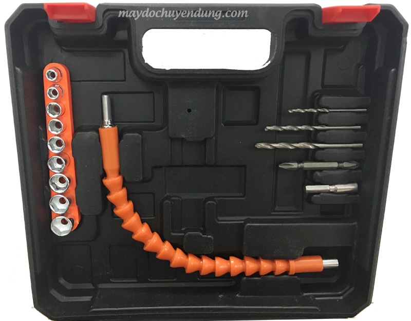 Figer 16.8V được đi kèm với đầu khẩu và mũi khoan, mũi vít Figer 16.8V được đi kèm với đầu khẩu và mũi khoan, mũi vít