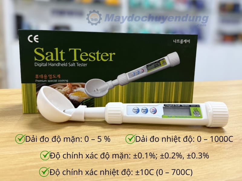DMT-20 đo lường độ mặn nhanh chóng và chính xác 
