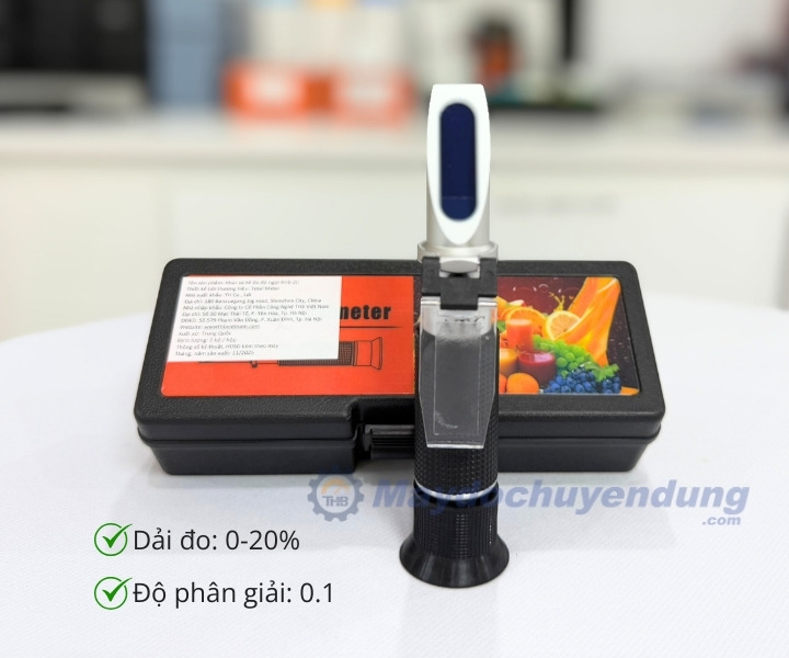 Khúc xạ kế đo độ đường, độ ngọt RHB-20/32/80