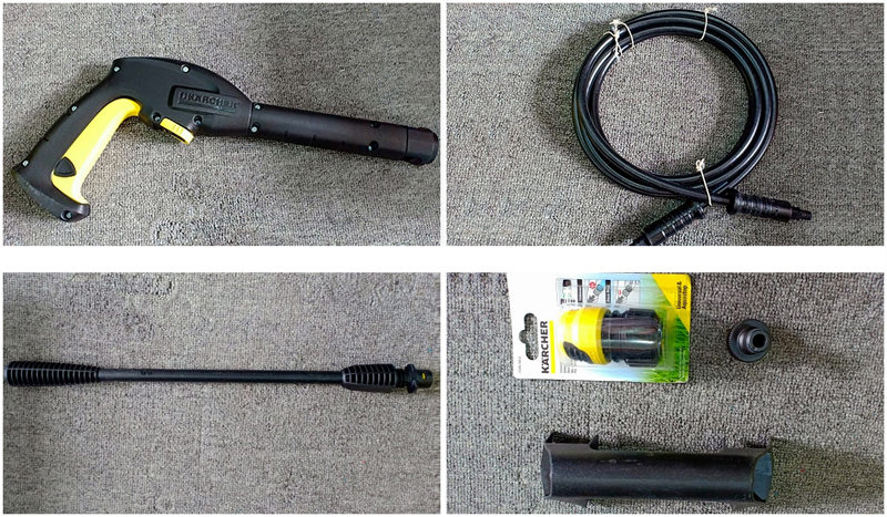 Các phụ kiện đi kèm của máy Karcher K2 Basic OJ 